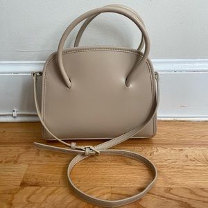taupe Zara crossbody bag